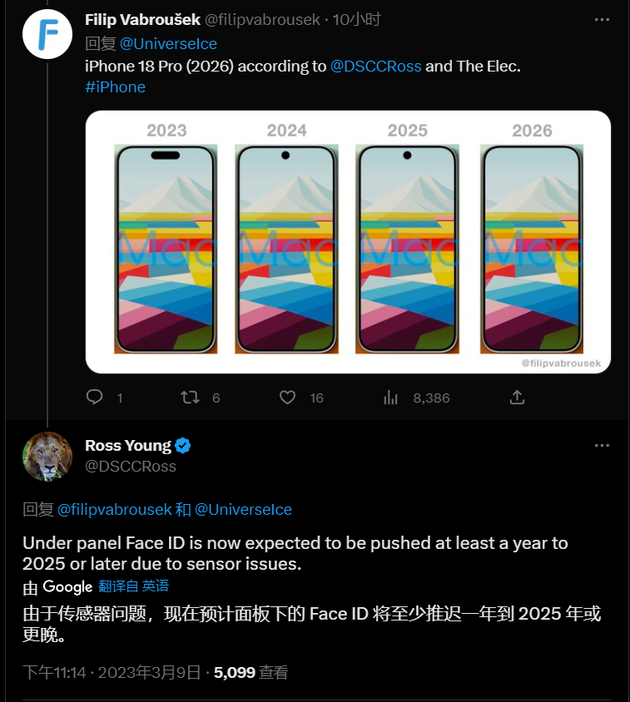 叶县苹果手机维修分享:屏下Face ID有什么优势？iPhone何时会有屏下Face ID？ 