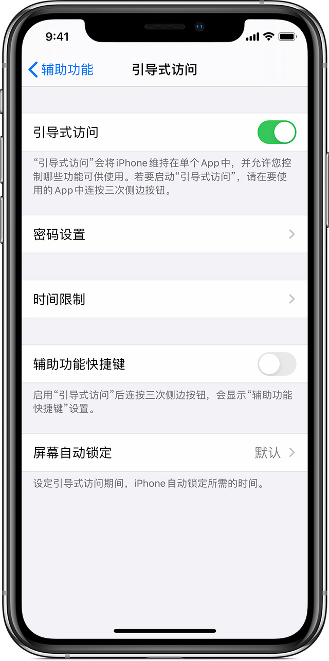 叶县苹果手机维修分享如何在 iPhone 上退出引导式访问 